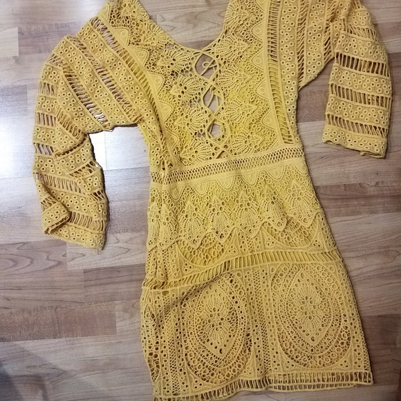 JENS PIRATE BOOTY ISABELLA CROCHET MINI DRESS S - Picture 5 of 12
